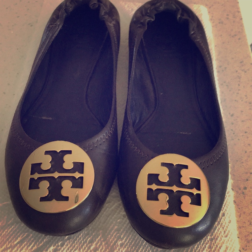 Classic Brown Tory Burch Flat